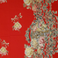 HOMETEX Ornament Miror Red Bed Sheet - HTK10070 image