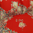 HOMETEX Ornament Miror Red Bed Sheet - HTK10070 image