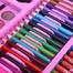 H and B 168 Pcs Deluxe Art Set for Kids, Crayon, Oil Pastel, Color Pencils,Watercolor Markers and More, Art Stationery Set-Pink image