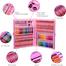 H and B 168 Piece Deluxe Art Set for Kids, Crayon, Oil Pastel, Color Pencils,Watercolor Markers and More, Art Stationery Set-Pink image