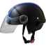 Half Face Bike Helmet Black and Blue image