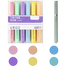 Half Sugar Fluorescent Pen Students With Large Capacity Color Handbook Marker Pen Key Points 6 Pcs Set image