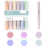 Half Sugar Fluorescent Pen Students With Large Capacity Color Handbook Marker Pen Key Points 6 Pcs Set image