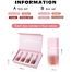 Handaiyan Liquid Blush Velvet Matte Face Pigment Lasting Beauty Natural Cream Cheek Tint Orange Set Of 4 - Set B image