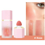 Handaiyan Liquid Blush Velvet Matte Face Pigment Lasting Beauty Natural Cream Cheek Tint Orange Set Of 4 - Set B image