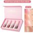 Handaiyan Liquid Blush Velvet Matte Face Pigment Lasting Beauty Natural Cream Cheek Tint Orange Set Of 4 - Set B image