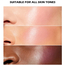 Handaiyan Tint Trio Wonder 3 gm - Pocket-Size Lip And Cheek Stain Multi-Use Makeup Powder 3 Shades Tinted Buildable Blush Face Makeup image