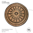 Handcrafted Boho Pattern Round Jute Rug image