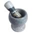 Handheld Marble Mortar and Pestle Set - Grey image