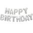 Happy Birthday Foil Balloon Banner Big Size Letter Multicolor-1pack image