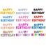 Happy Birthday Foil Balloon Banner Big Size Letter Multicolor-1pack image