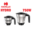 Havells Hydro 750W Mixer Grinder Blender Gray 3 Jars image