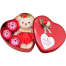 Heart-Shaped Box with Teddy and Roses Valentine Day Best Love Gift -1pcs image