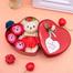 Heart-Shaped Box with Teddy and Roses Valentine Day Best Love Gift -1pcs image