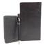 Hearts Leather Gift Set-A Black (Double Chamber) With Crown Notebook FREE image