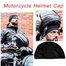 Helmet Inner Cap (Slim Fit-Will Not Cover Your Ear) For Motorcycle Helmet Cycling And Outdoor Helmets- Black (One Size) image