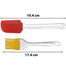 Hetvi trend™ Silicone Spatula and Pastry Brush Set Special for Cake Mixer, Cooking, Baking, Glazing - Set of 1 (Multicolor) image