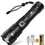 High Lumens LED XHP50 Tactical Flashlights with Rechargeable Battery Waterproof Zoomable Super Bright Torch Light image