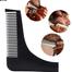 High Quality Beard Shaper Comb Facial Hair Shaping Tool (Black and Gray) image