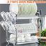High-Quality High-Quality 3 Layer Kitchen Rack - Silver - Organize Your Kitchen With This Sturdy And Spacious 3-Layer Kitchen Rack image