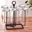 High Quality Metal Glass, Cup Stand Holder, Kitchen Use With 6 Placements image