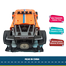High Speed Racing Rechargeable Car With Light And Spray, Remote Control (RC) Vehicle Toy Car for Kids (rc_spraycar_6316_o) Orange image