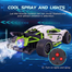 High Speed Racing Rechargeable Car with Light and Spray, Remote Control (RC) Vehicle Toy Car for Kids (car_rc_moka_2065_green) Green image