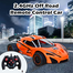High Speed Racing Rechargeable Car With Light And Spray, Remote Control (RC) Vehicle Toy Car For Kids (car_rc_moka_2065_orange) Orange image