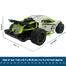 High Speed Racing Rechargeable Car with Light and Spray, Remote Control (RC) Vehicle Toy Car for Kids (car_rc_moka_2065_green) Green image