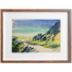 Hill and River Watercolor Painting - (16x13)inches image