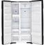 Hitachi 641 Liter Side By Side Refrigerator Glass Black (2 Door) image