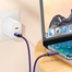 Hoco U125 Benefit 5A 66W Charging Data Cable With Display Type-C image