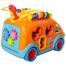 Hola 988 Baby Toys Innovative Vehicle Happy Bus Toy With Music and Light and Blocks Kids Early Learning Educational Toy Gifts image