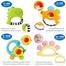 Hola Baby Rattles Set Baby Teethers Set For Newborn Baby Toddler Toy Gift Set (1109) image