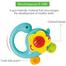 Hola Baby Rattles Set Baby Teethers Set For Newborn Baby Toddler Toy Gift Set (1109) image