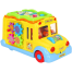 Hola Children Electric School Bus Music Car Including 8 Games and Animal Calls Early Educational Toys For Children Gift image
