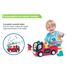 Hola Fire Engine Ladder Truck Toy for Kids Early Learning Fire Engine with Light and Music Toys image
