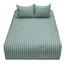 HomeTex Bed sheet Light Oliv Stripe image