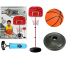 Hongdeng Basketball Play Set Toy for Kids 2 in 1 Adjustable Height 170 CM with Ball and Pumper image