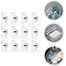 Hook Non-Marking Screw With Nut And Cap-10 Pcs image
