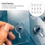 Hook Non-Marking Screw With Nut And Cap-10 Pcs image
