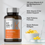 Horbaach Vitamin D3 K2 5000 iu 100mcg MK-7 Complex 180 Softgel Capsules -525059932 image