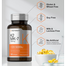 Horbaach Vitamin D3 K2 5000 iu 100mcg MK-7 Complex 180 Softgel Capsules -525059932 image