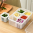 Household Food Storage Box Leakproof for Desk Refrigerator Cabinets Pantry Shelves image