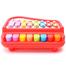 Huanger HE8010 Kids Piano Xylophone 8 Keys Musical Organ Toys For children Early Learning with Drum Sticks image