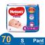 Huggies Dry Pant System baby Daiper (S Size) (4-8kg) (70Pcs) image