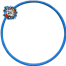 Hula Hoop Fitness Equipment - Blue 23 Inch image