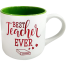 IHW Ceramic Coffee Mug Best Teacher Green Color - TE158 image