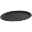 IHW Tray Fiber Non-Slip Black 16 Inch Oval - 1600CTUSAB image