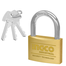 INGCO DBBPL0802 Heavy Duty Brass Padlock image